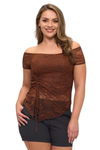 Off Shoulder Lined Lace Top