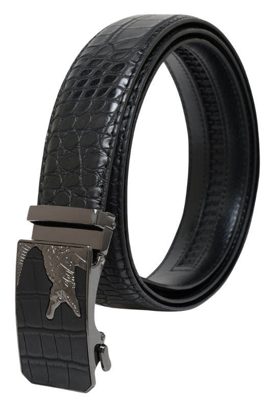 Crocodile Logo & Skin Belt