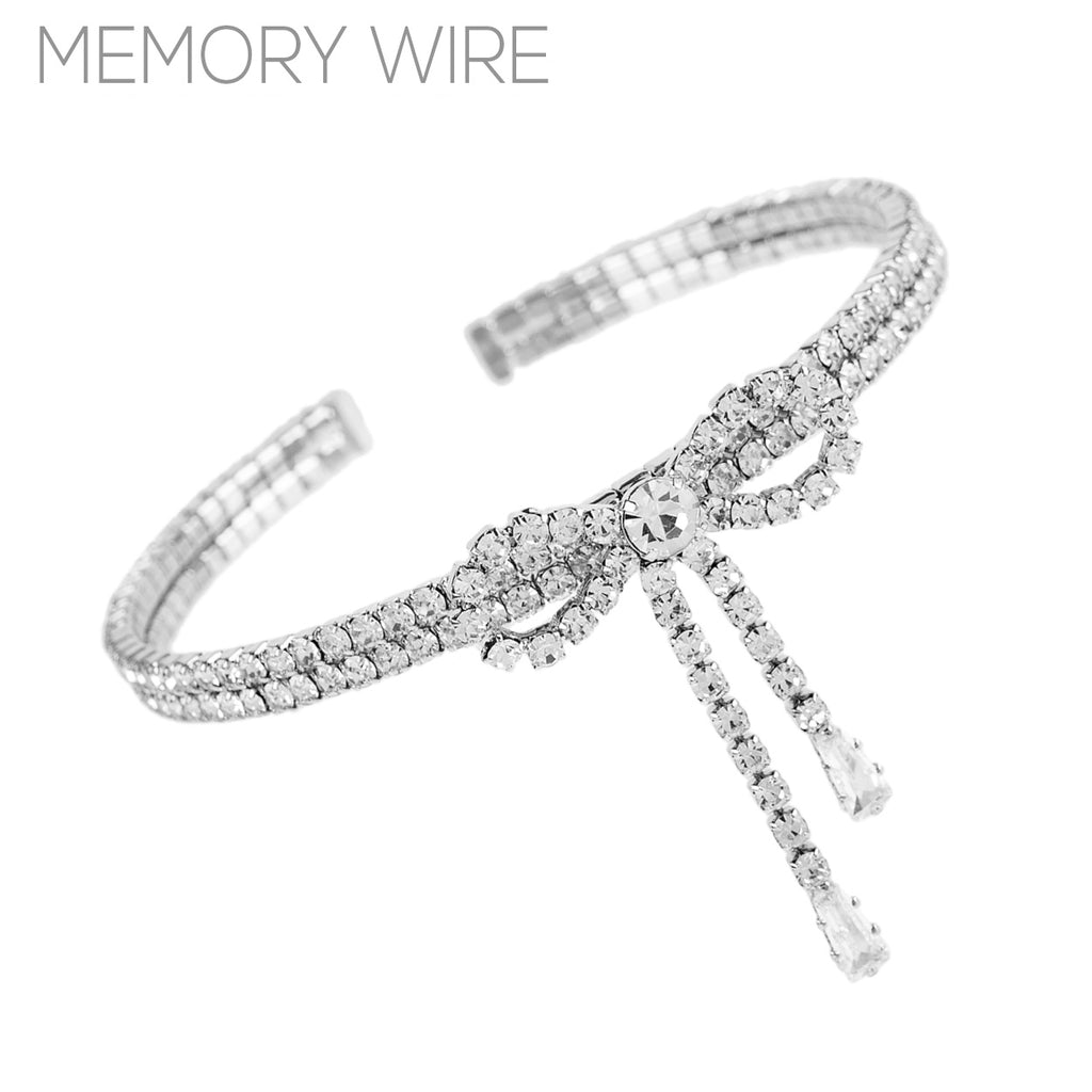 Bow Memory Wire Cuff