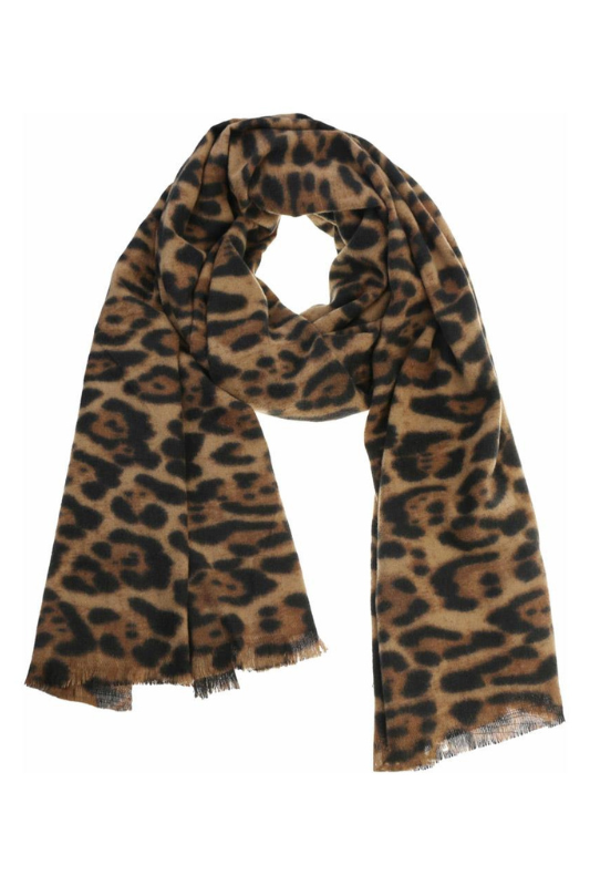 Leopard Print Winter Scarf