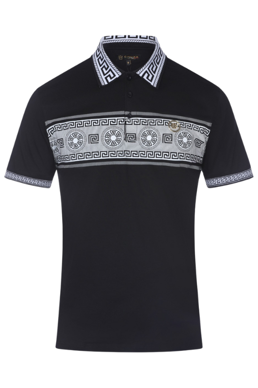 Geo Trim & Chest Strip Polo