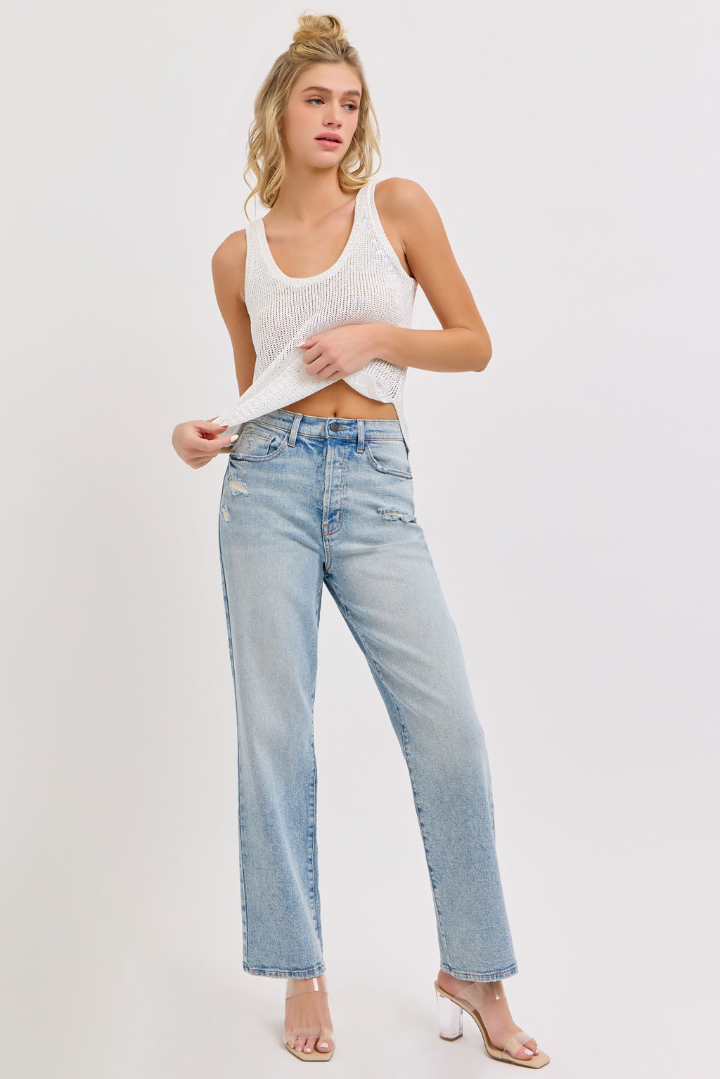 Super High Rise Dad Jean Tint Wash