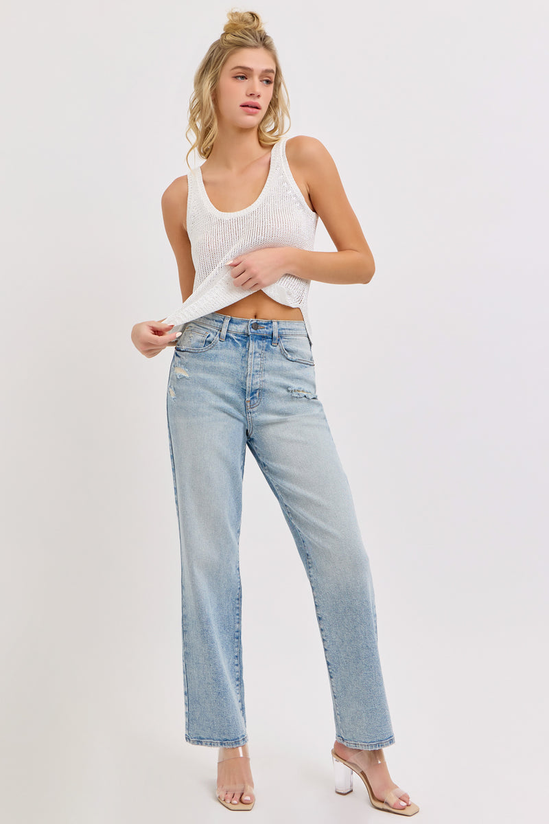 Super High Rise Dad Jean Tint Wash