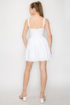 Ruffled Mini Drop Waist A-Line Dress