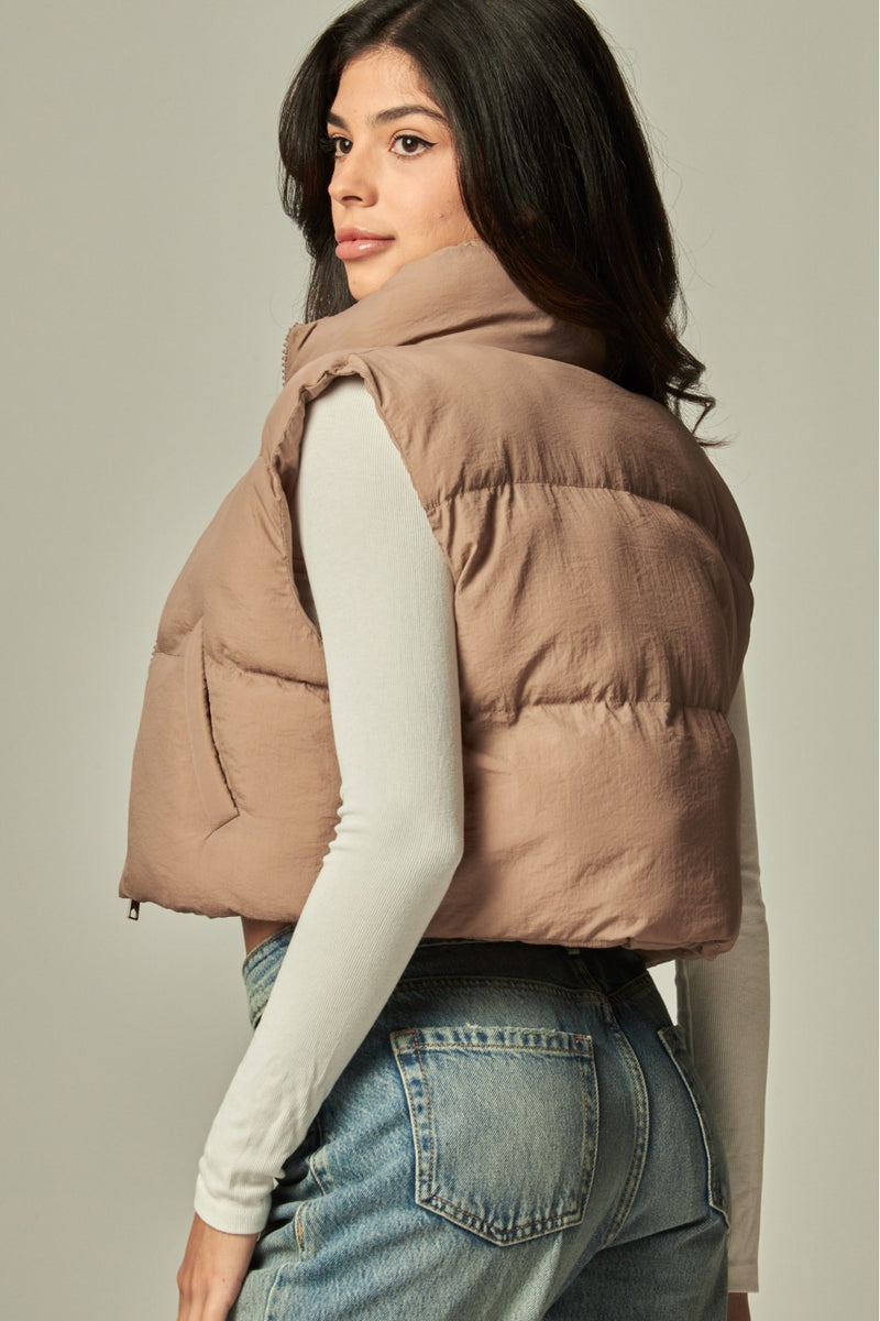Mini Crop Puffer Vest