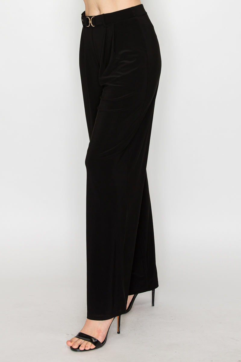 Metal Trim Slinky Wide Pant