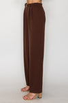 Metal Belt Detail Wide Leg Pant