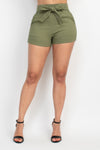 Paperbag High Waisted Shorts