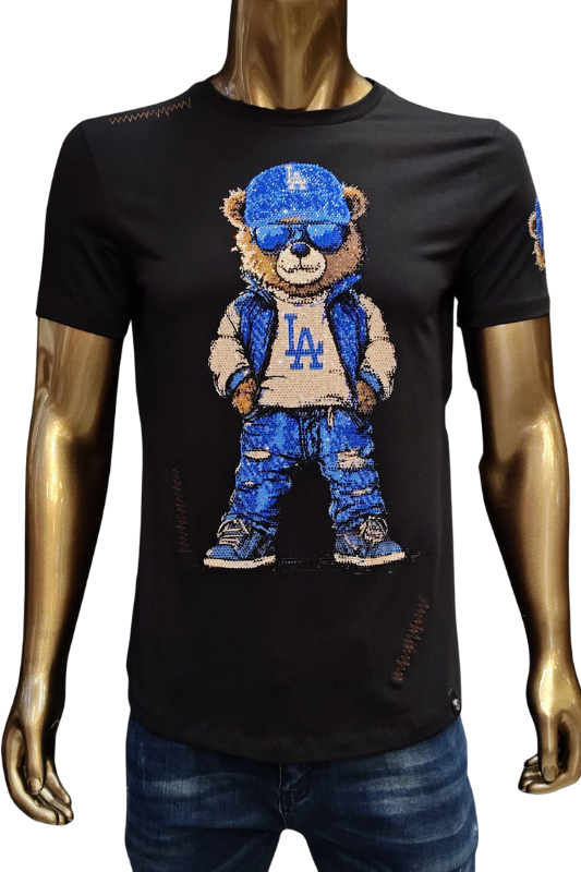 LA Street Bear Crystal Tee