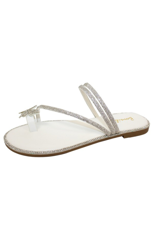 Crystal Butterfly Strappy Sandal