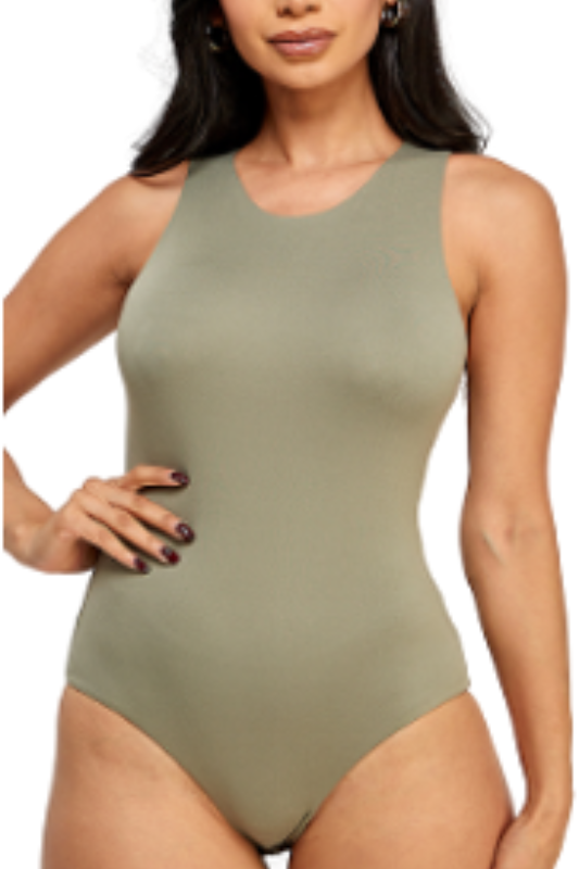 Crew Neck Double Layer Bodysuit