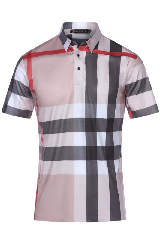 All Over Plaid Golf Polo