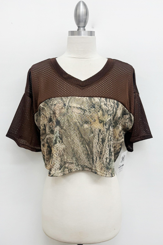 Hunter Camo Combo Cropped Jersey