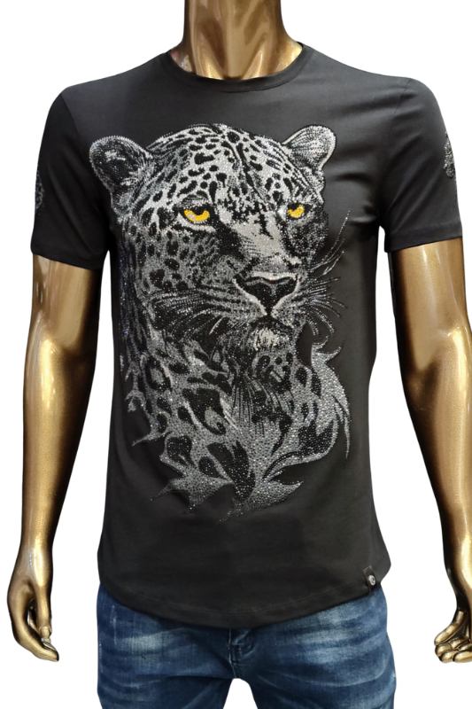 Spotted Panther Crystal Tee