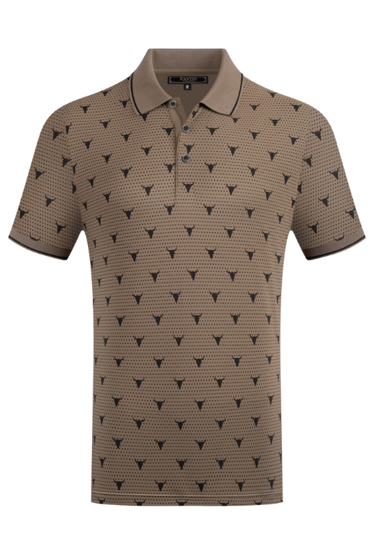 Bull Head All Over Print Polo