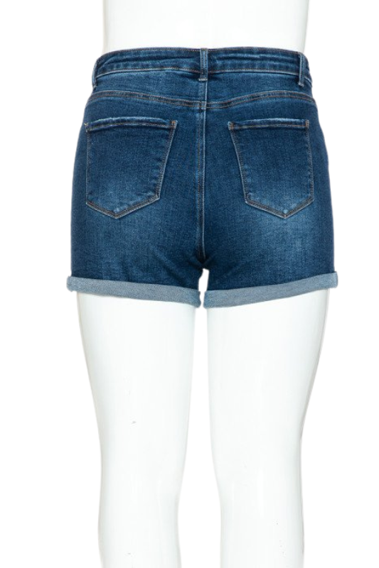 4 Button Rise 5pkt Cuff Shorts