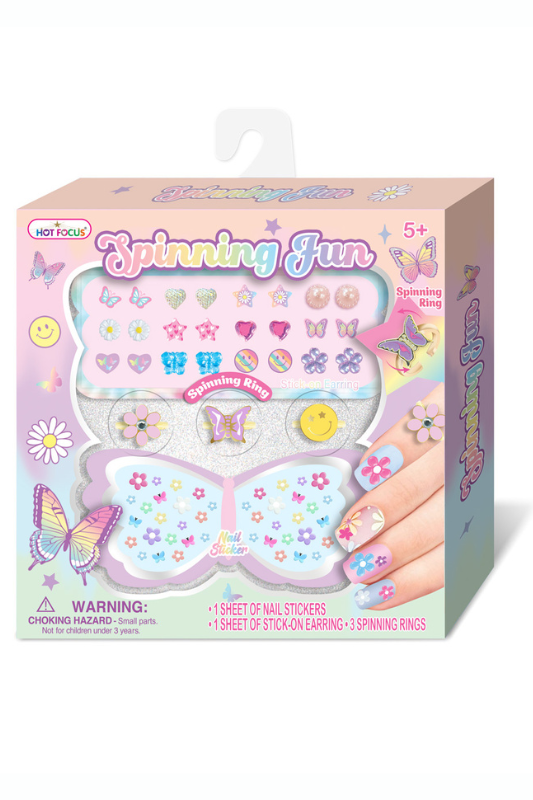 Spinning Fun Stick On Jewely/Spinning Ring Kit