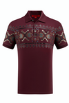 Large Aztec Pattern Bull Emblem Polo