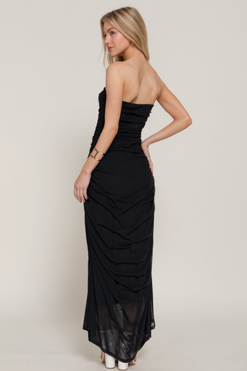 Mesh Tube Long Dress