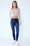 Basic High Rise Ankle Skinny