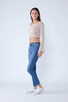 Basic High Rise Ankle Skinny