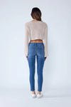 Basic High Rise Ankle Skinny