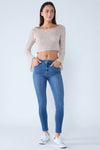 Basic High Rise Ankle Skinny