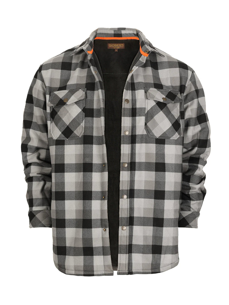 Checkered Flannel Shirt Jacket