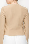 Square Neck Zip Up Fashion Jacket