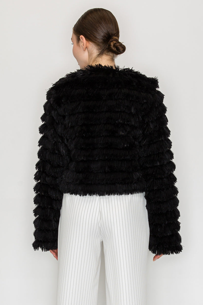 Faux Fur Shag L/S Jacket