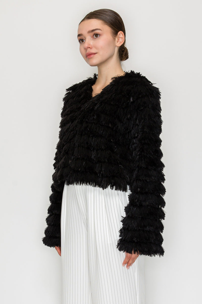 Faux Fur Shag L/S Jacket