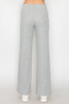 Soft Ribbed Wide Leg Lounge Pants