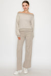 Soft Rib L/S Off Shoulder Top