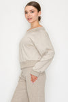 Soft Rib L/S Off Shoulder Top