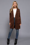 Suede Longline Blazer