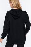 French Terry Oversize Tunic Hoodie