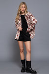Aztec Printed Fleece Shacket