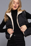 Reversible Padded Fur Vest