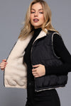 Reversible Padded Fur Vest