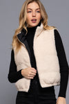 Reversible Padded Fur Vest