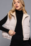 Reversible Padded Fur Vest