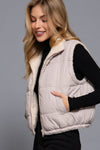 Reversible Padded Fur Vest