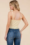 Rosebud Lace Trim Camisole