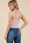 Rosebud Lace Trim Camisole