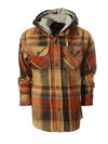 Plaid Flannel with Removable Hoodie