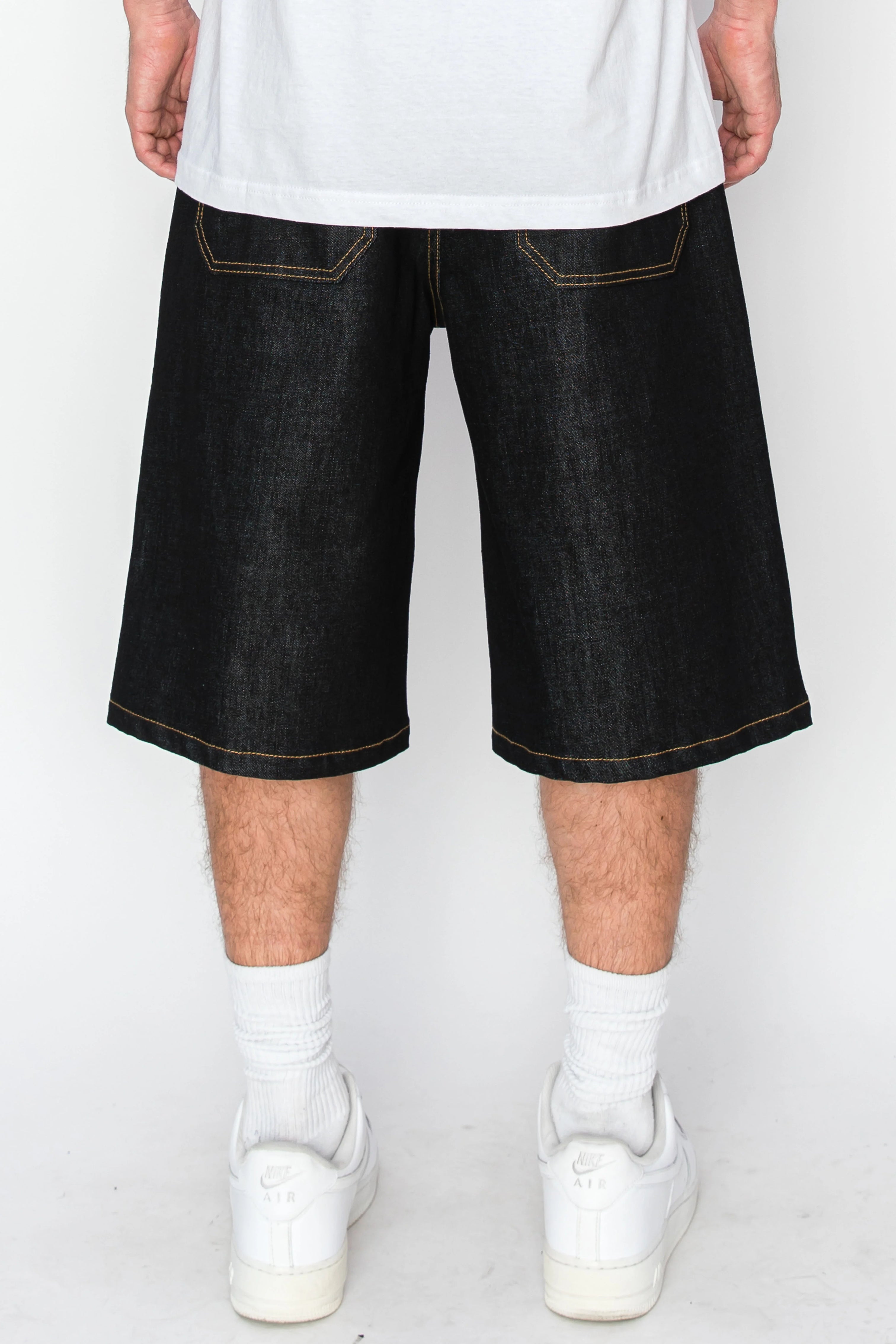 Baggy Fit Raw Denim Shorts – Concept Apparel