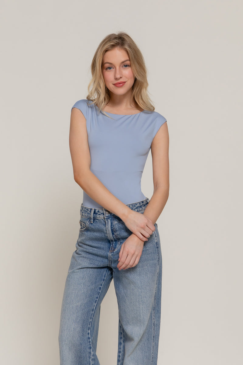 Short Cap Slv. Dbl Layer Bodysuit