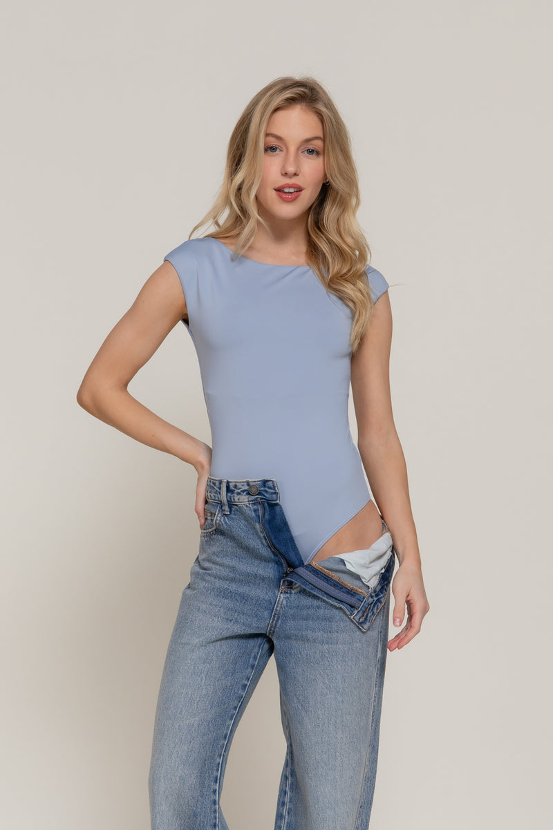 Short Cap Slv. Dbl Layer Bodysuit