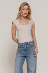 Short Sleeve Scoop Nk Bodysuit