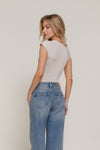 Short Sleeve Scoop Nk Bodysuit